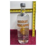 Liter of  Absolute Apple / Ginger Flavor Vodka