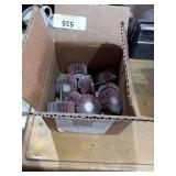 3M sanding flap wheels.  2x1x 1/4