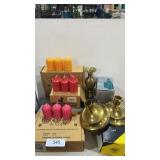 Assorted Home Interior Candles and candle sticks