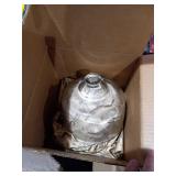 Cheese server with glass dome