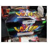 Lazer twist flaming ball fireworks