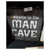 Welcome to the man cave wall art