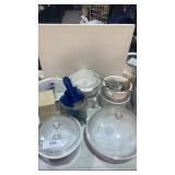 Assorted lidded dishes and pots  w/ detachable