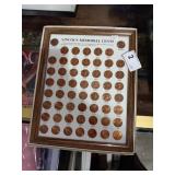 Framed Lincoln Memorial Cents 56 Coins