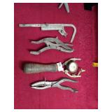 Vintage Metal Tools & Cell Tester Gauge