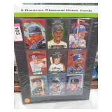 Sheet w/ 9 Assorted Diamond King Cards