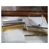 5 Vintage Dresser Hair Combs & Tiara