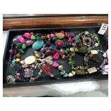 Large Beaded Necklaces, Bracelet & Pin