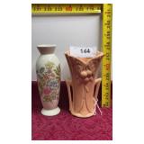 2 decorative Vases 1 McCoy & 1 Fern San Francisco