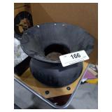 Painted Black Cast Iron Spittoon