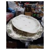 2 Large Platters - Haviland Has Bottom Chips and