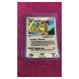 Gold Toned Pokemon Card- Flareon #70