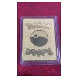 Gold Toned Pokemon Card- #260 Tag Team