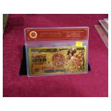 Gold Plated Banknote - 10000000000  Yen Nippon