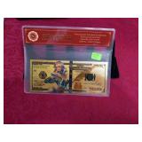 Gold Plated Banknote- 100 Lady in Blue