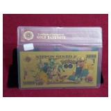 Gold Plated Banknote- 1000000000 Yen Pokemon