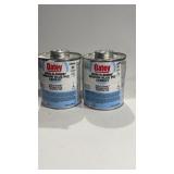 2 Cans Oatey Rain-R-Shine Medium Blue PVC Cement