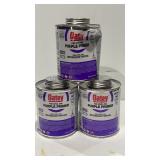 3, 16fl cans of Oatey Purple Primer