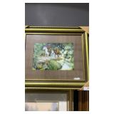 Framed Cowboy in the Forest Print