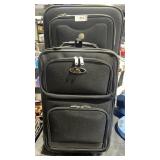 2 Black 2 Suitcases One large and one carry on