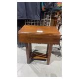 Wooden Side Table with 2 drop down sides