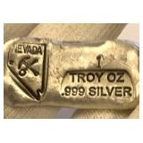 .999 1 OZ HAND POURED NEVADA DAR