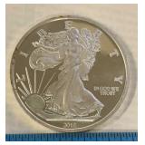 5 Troy OZ .999 2018 Silver Round Strike