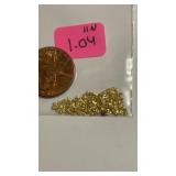 1.04  Grams of Natural Alaskan Gold Nuggets/Smalls