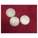 3 "V" Nickels 1883,1901, 1905