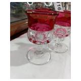 4 Cordial Kings Crown Glasses