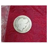 1-1912 Barber Silver Dime