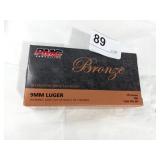PMC Bronze 9mm Lugar Shells 115gr FMJ NIB of 50