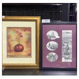 2 decorative Framed Prints one by Martin Tang,