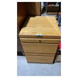 2 Drawer Wooden File Cabinet