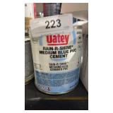 2 Cans Oatey Rain-R-Shine Medium Blue PVC Cement