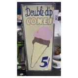 Metal Sign - Double Dip Cones