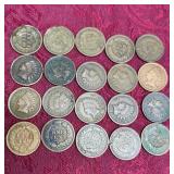 20 Indian Head Cents Great Dates