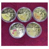 Pokemon 5 Token Lot Set