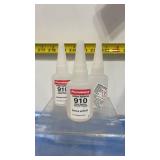 3 Bottles 910 Instant Adhesive  Metal Bonding