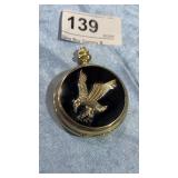 Pocket Watch Eagle on Front Case - No Ring Pocket Watch Eagle on Front Case - No Ring