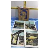 Vintage Folio w16 Colored Views of Points of Vintage Folio w16 Colored Views of Points of
