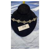 Ribbon Chocker w/ Clear Stones Missing 1 Stone Ribbon Chocker w/ Clear Stones Missing 1 Stone