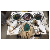 1 Spirit Window, and 3 Shield Type Dream Catchers 1 Spirit Window, and 3 Shield Type Dream Catchers