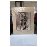 Matted Copy of Photo "Beach Bum" w/ Annette Matted Copy of Photo "Beach Bum" w/ Annette