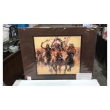 Matted Copy of Art - Bev Doolittle - Charging