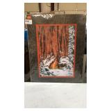 Matted Copy of Art - Bev Doolittle- Campfire Under