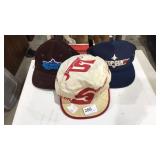 3 Baseball Caps w/ Names 3 Baseball Caps w/ Names