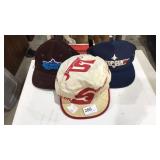 3 Baseball Caps w/ Names