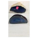 2 Half Geode Crystals Tallest 2" 2 Half Geode Crystals Tallest 2"