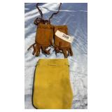 2 Small & 1 Mid Size Leather Pouches 2 Small & 1 Mid Size Leather Pouches